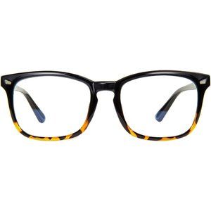 Men Women Black Leopard Blue Light Blocking Glasses
